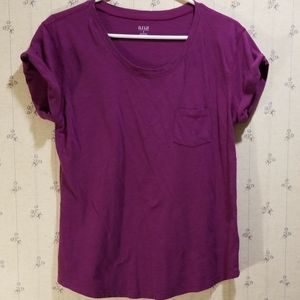 A.n.a Purple Tee with Pocket